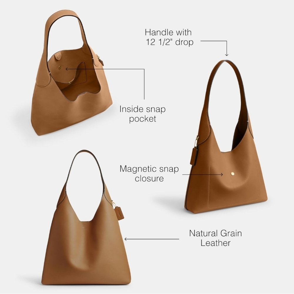 Coach Brooklyn 39 - Honey Brown - Picture 3 of 6
